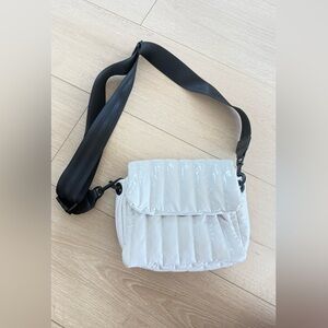 Think Royln White Quilted Shoulder Bag